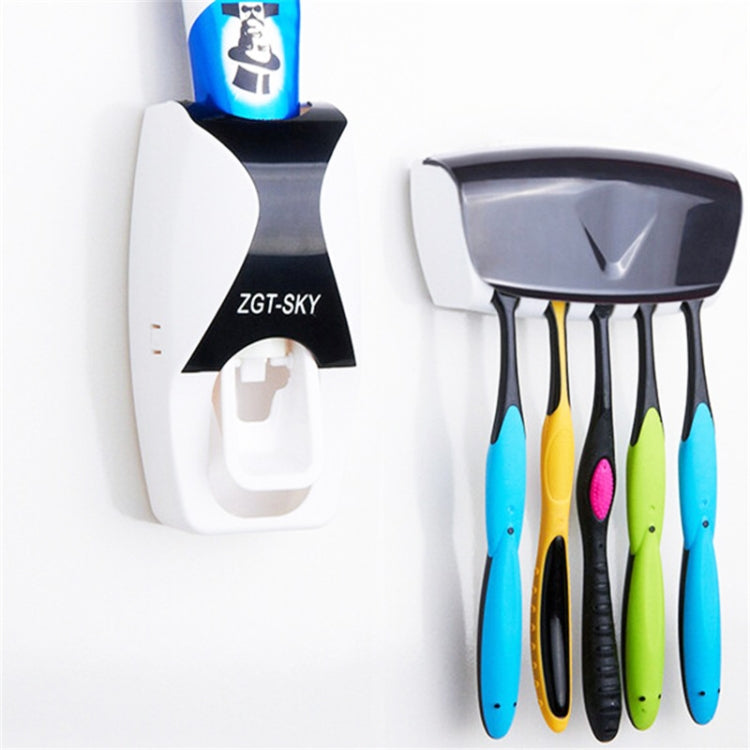 Automatic Toothpaste Dispenser Set with 5 Toothbrush Holder