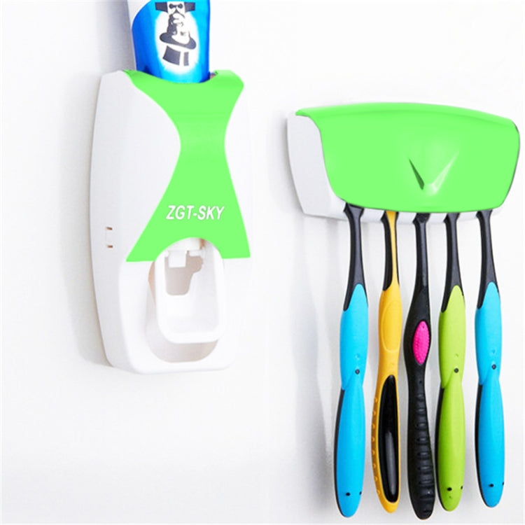 Automatic Toothpaste Dispenser Set with 5 Toothbrush Holder