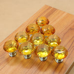 30mm K9 Clear Crystal Glass Chromium-plated One-hole Drawer Handle