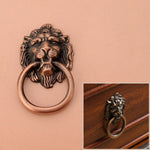 Classical Single Hole Lion Head Wardrobe Medicine Cabinet Handle