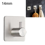 Stainless Steel Cylinder Hanger Bathroom Non-perforated Storage Clothes Hook, Size:14mm