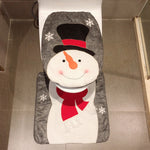 2 in 1 Christmas Decoration Toilet Set