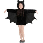 Halloween Costume Children and Women Bat Vampire Clothing Stage Performance Cosplay Clothing, Size:XS, Bust: 76cm, Clothes Long: 57cm, Suggested Height:100-120cm