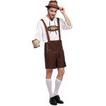 Halloween Costume Men Beer Costume Oktoberfest Suits England Style Stage Performance Cosplay Clothing, Size:XXL, Bust: 126cm, Waistline: 106cm, Clothes Length: 73cm, Long Pants: 52cm