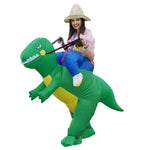 Operated Inflatable Dinosaur Fancy Polyester Dress Halloween Party Costume for Adult, Recommended Height: 1.6-1.9m