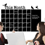 Calendar Chalkboard Wall Stickers PVC Removable Blackboard  Office Decoration Suppliess