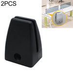 2 PCS Space Aluminum Alloy Desk Screen Clamps Screen Baffle