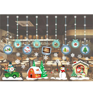 Christmas Creative Glass Wall Stickers Window Decoration Removable, Size: 55*38cm