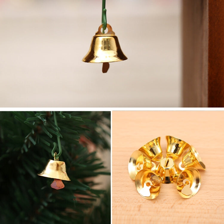 10 in 1 Christmas Decorating Christmas Tree Small Bells Decoration Supplies, Size: 2*2cm