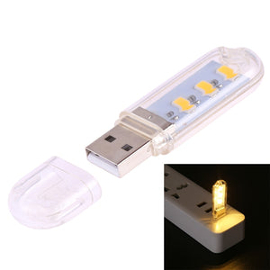 3 LEDs 5730 SMD USB LED Book Light Portable Night Lamp