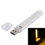 3W 8 LEDs 5730 SMD USB LED Book Light Portable Night Lamp, DC 5V