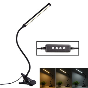 LED Desk Lamp 8W Folding Adjustable USB Charging Eye Protection Table Lamp, USB Charge Version