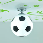 Creative Living Room Restaurant Cafe Football Shape LED Lamp Dome Light, Diameter: 20cm