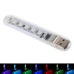 5V Colorful 5LEDs USB LED Light Portable Small Night Light with Switch