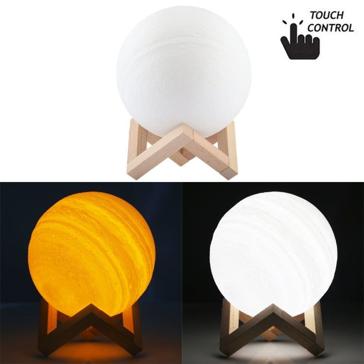 USB Charging 2-Color Changing Energy-saving LED Night Light with Wooden Holder Base