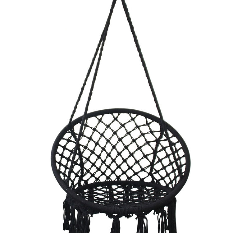 Indoor Single Cotton Rope Woven Swing Chair