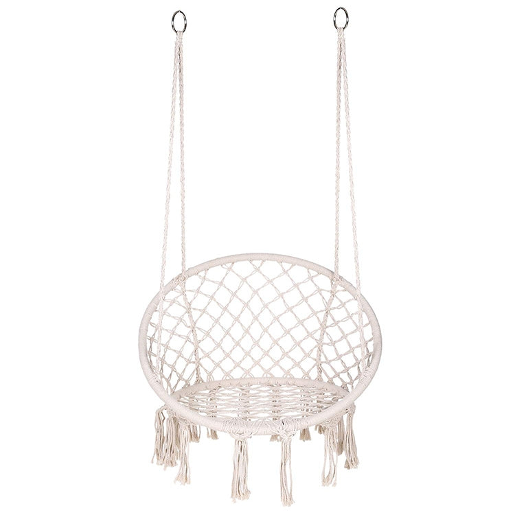 Indoor Single Cotton Rope Woven Swing Chair