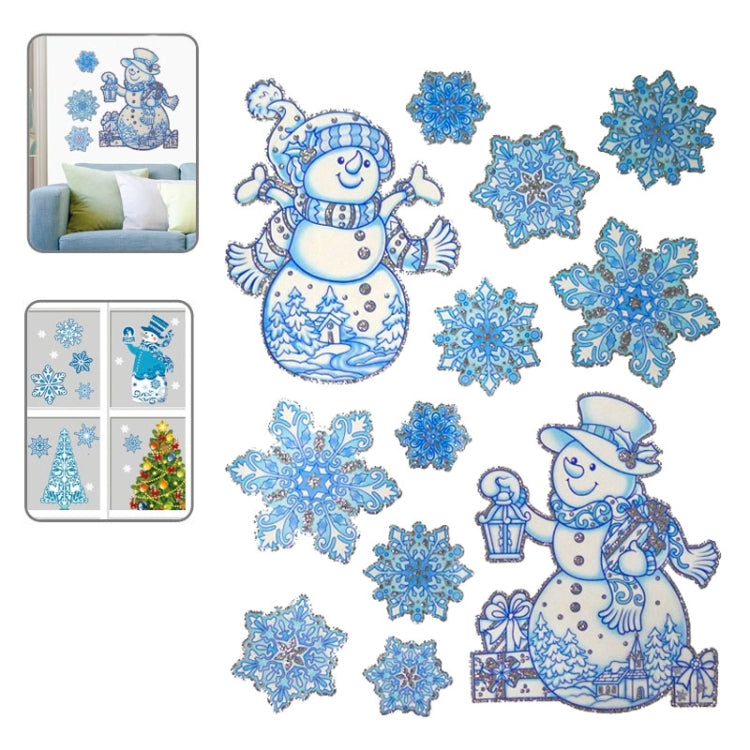 Christmas Series  Pattern Glitter Window Stickers, Size:41cm*29cm