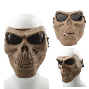 High Intensity Terrifying Evil Facepiece Skeleton Anti BB Bomb Face Mask with Elastic Bands