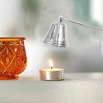 Bright Chrome Silver Candle Mask Candle Extinguisher Aroma Candle Candle Accessories