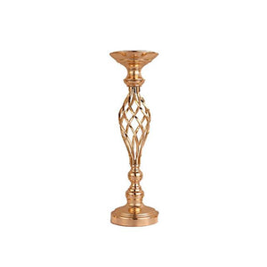 Gold Plated Wrought Iron Candlestick Window Wedding Props Decoration