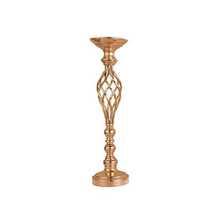 Gold Plated Wrought Iron Candlestick Window Wedding Props Decoration