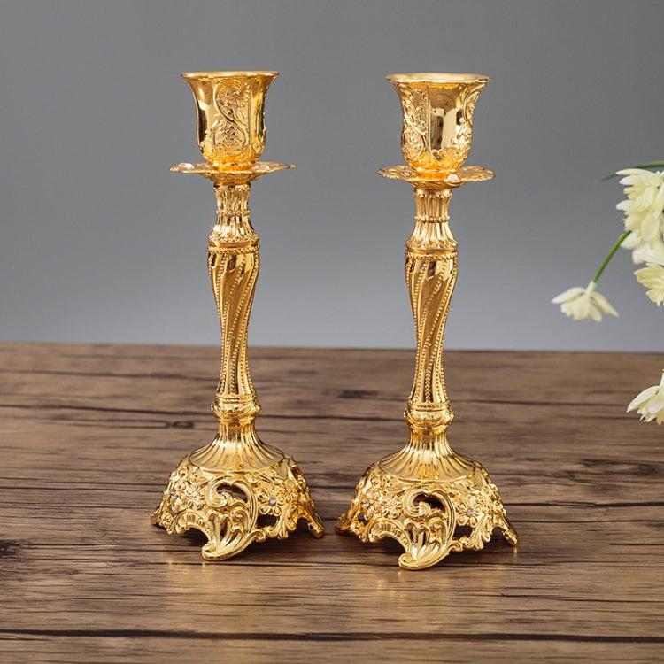 Two PCS/Set Sapphire Single Candle Light Dinner Candle Holder Decoration Wedding Candle Holder