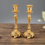 Two PCS/Set Sapphire Single Candle Light Dinner Candle Holder Decoration Wedding Candle Holder