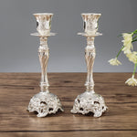 Two PCS/Set Sapphire Single Candle Light Dinner Candle Holder Decoration Wedding Candle Holder