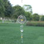 Foldable Metal Sheets Iron Wire Wind Chimes Home Garden Decoration