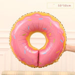 4 PCS Doughnut Candy Ice Cream Shaped Foil Balloons Happy Birthday Decorations Big Inflatable Helium