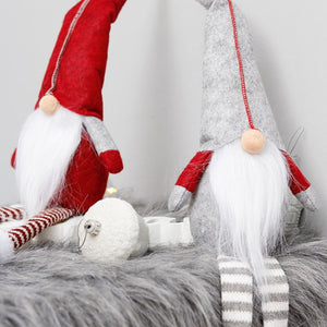 Cute Sitting Faceless Long-legged Elf Doll Christmas Decoration