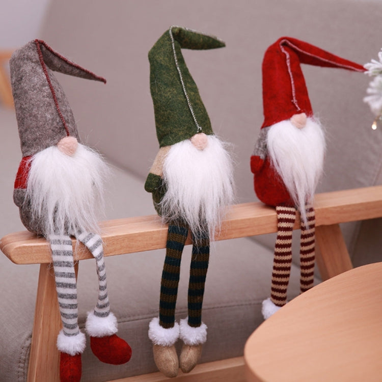 Cute Sitting Faceless Long-legged Elf Doll Christmas Decoration