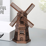 Metal Crafts Windmill Model Ornaments Decoration