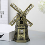 Metal Crafts Windmill Model Ornaments Decoration