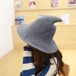 Halloween Personality Wizard Steeple Great Brim Wool Cap