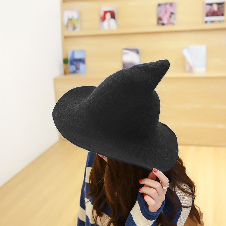 Halloween Personality Wizard Steeple Great Brim Wool Cap