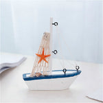 Vintage Wooden Canvas Boat Model Decoration Home room Decoration