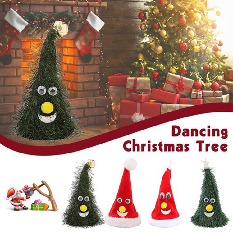 6 inch Electric Cap Christmas Swing Tree Hat Christmas Ornaments Props