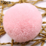 10 PCS Candy Color Toy Ball Decoration Fur Ball