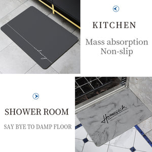 Bathroom Toilet Quick-Drying Absorbent Non-Slip Mats Diatom Ma