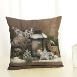 Christmas Decoration Cotton and Linen Pillow Office Home Cushion Without Pillow