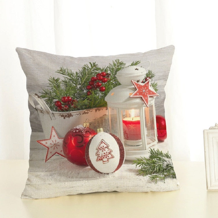 Christmas Decoration Cotton and Linen Pillow Office Home Cushion Without Pillow