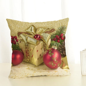 Christmas Decoration Cotton and Linen Pillow Office Home Cushion Without Pillow