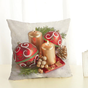 Christmas Decoration Cotton and Linen Pillow Office Home Cushion Without Pillow