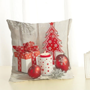 Christmas Decoration Cotton and Linen Pillow Office Home Cushion Without Pillow