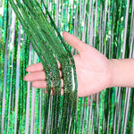 Laser Rain Tinsel Foil Curtain Birthday Party Decoration Tassel Wall,