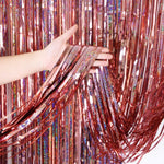 Laser Rain Tinsel Foil Curtain Birthday Party Decoration Tassel Wall,