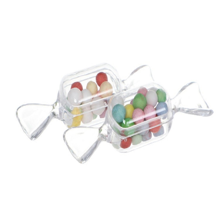 10 PCS/Set Transparent Creative Candy Box Small Candy-shaped Mini Plastic Box