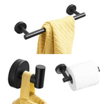 3 In 1 Matte 304 Stainless Steel Towel Bar Paper Towel Rack Hook Bathroom Accessories Bath Shower Set